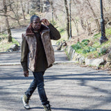 WeatherWool Hardcore Luxury High Performance pure wool pure-American All Natural Mouton Vest.  No-Risk Field Trials.  Model:  Fazon Gray.  Photo by Lauralie Studios