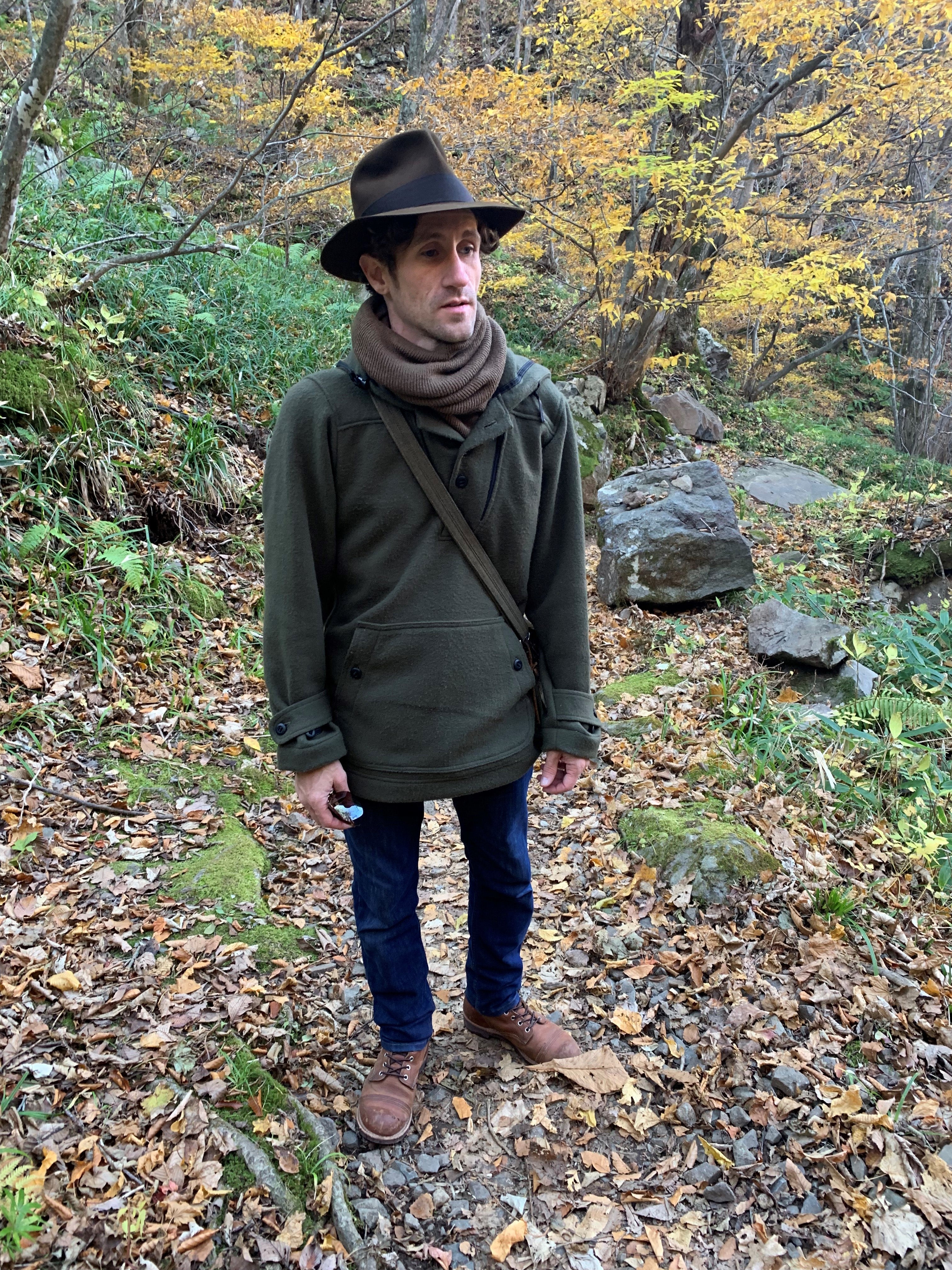 WeatherWool Advisor Jeremiah Goodman in his Anorak. Jeremiah represents WeatherWool in Japan.