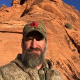 WeatherWool Advisor and Pathfinder School Instructor Josh Enyart in his Lynx Pattern WeatherWool Anorak