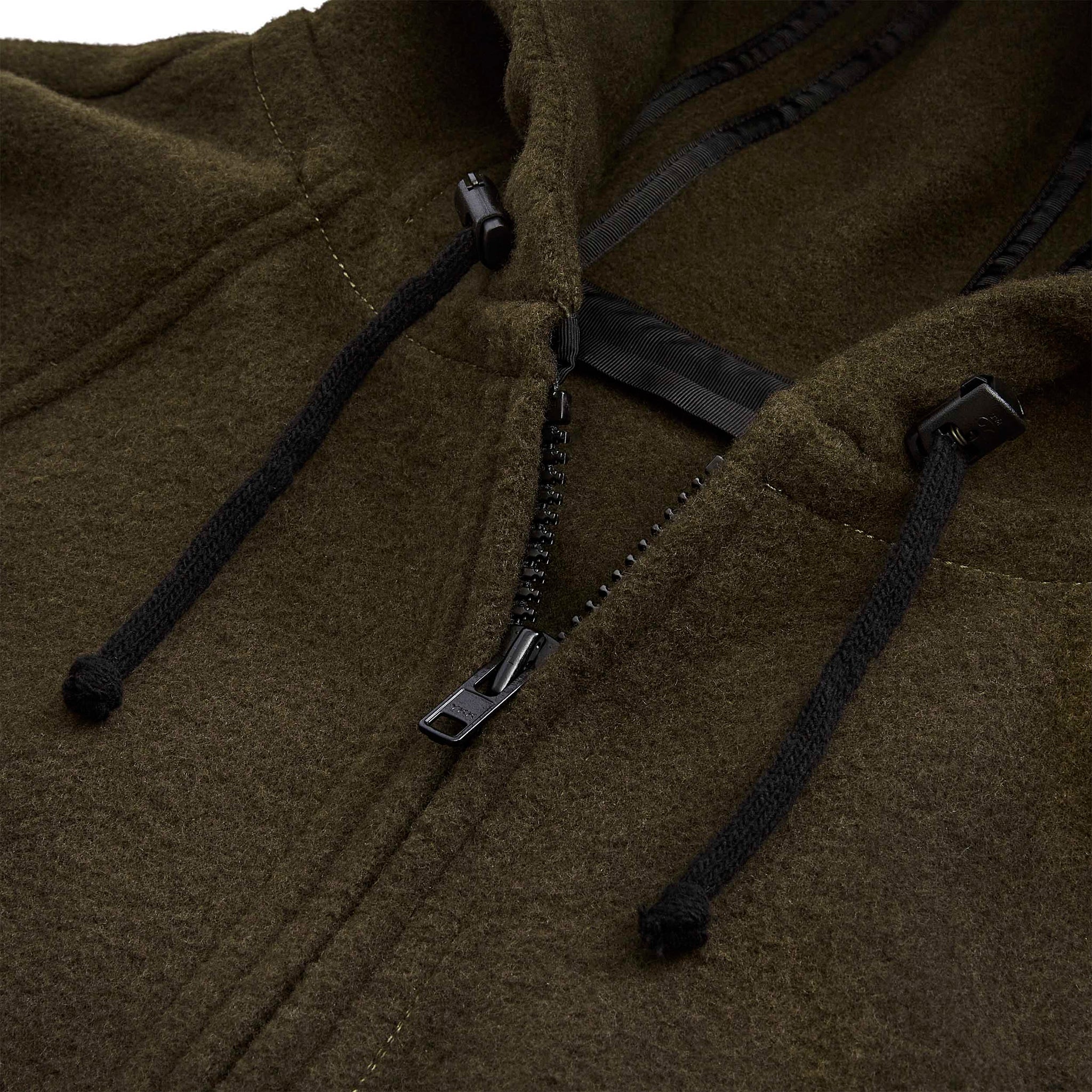 pure wool - hooded jacket - Brown
