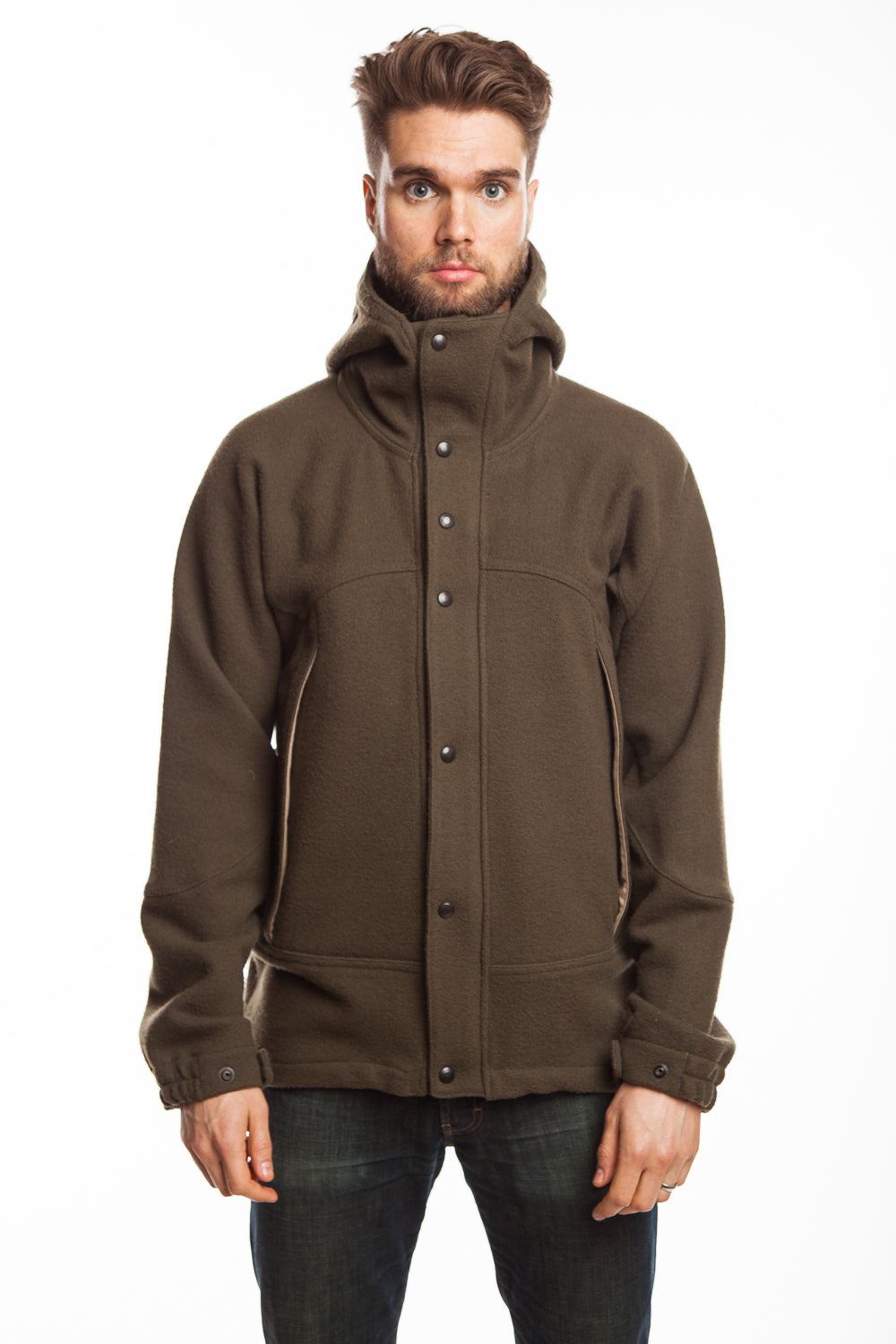 WeatherWool Ski Jacket.  Pure Merino Wool woven on a Jacquard loom for extreme performance