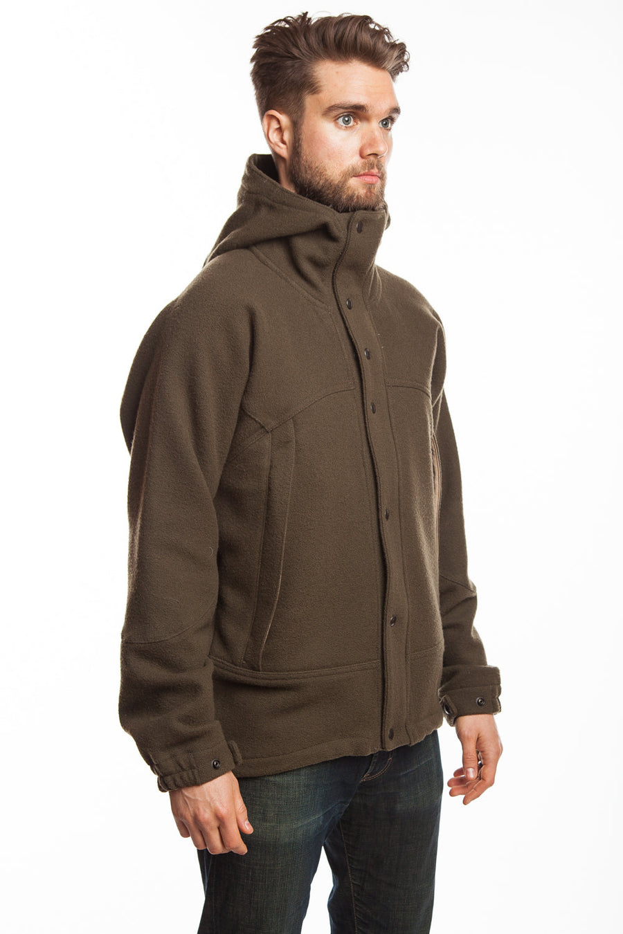 WeatherWool Mountain Jacket / SkiJac, pure USA Merino Jacquard Fabric