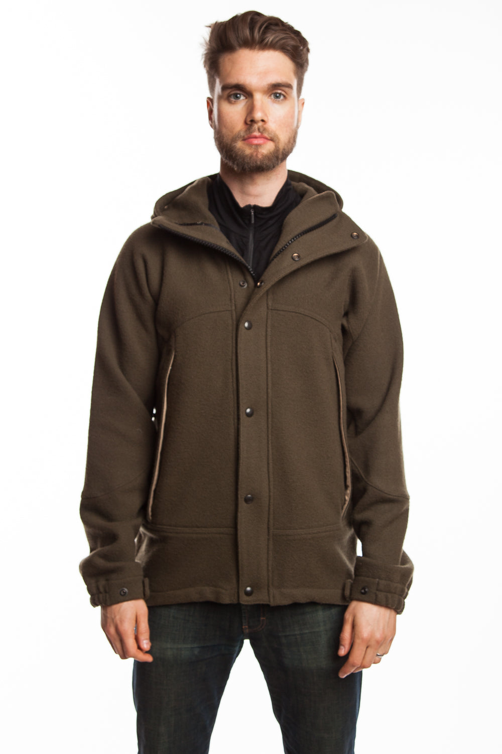 WeatherWool Ski Jacket.  Pure Merino Wool woven on a Jacquard loom for extreme performance