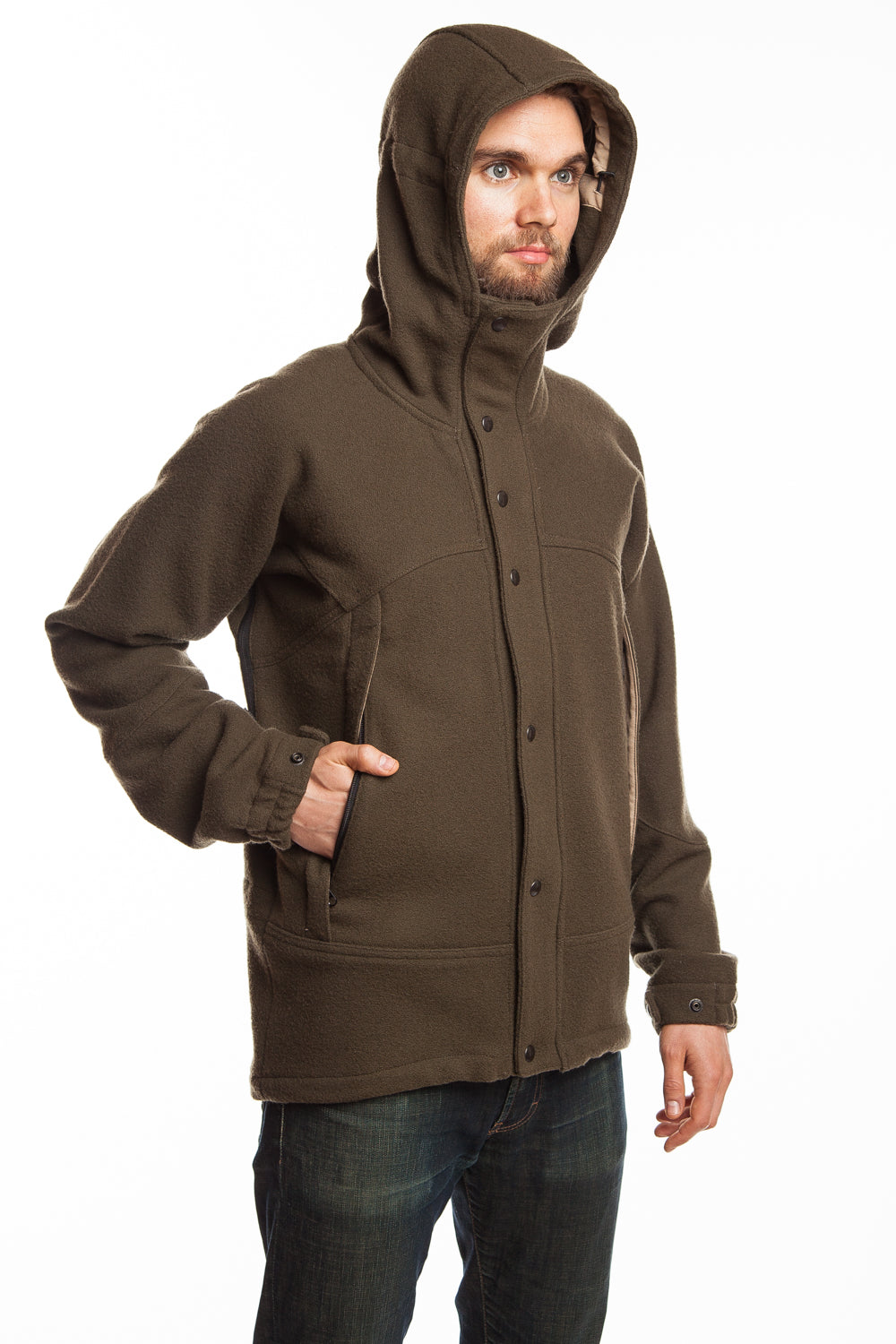 WeatherWool Ski Jacket.  Pure Merino Wool woven on a Jacquard loom for extreme performance