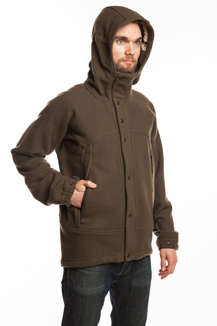 WeatherWool Mountain Jacket / SkiJac, pure USA Merino Jacquard Fabric