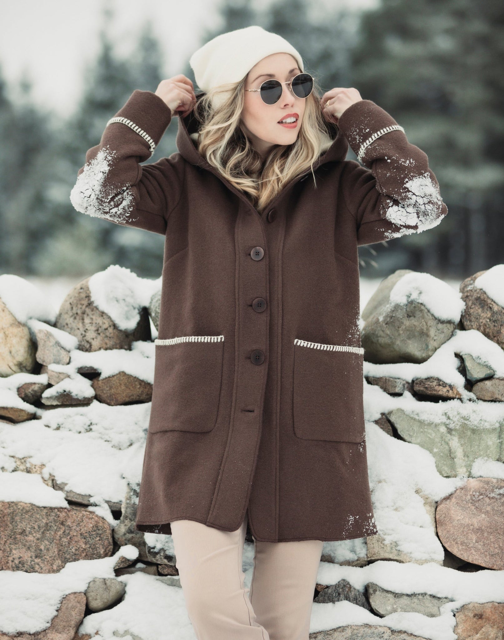 Gorgeous collection of winter long coat/jackets trench coat A Line