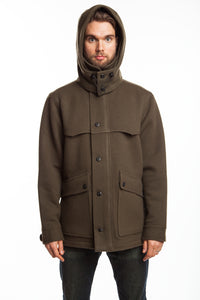 WeatherWool Pure Merino Wool All-Around Jacket in Solid Drab Color