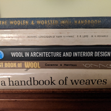 We at WeatherWool are continually impressed by the seemingly endless complexities and details involved in turning wool into clothing. Here are a few books on wool and weaving gifted to us by Advisor Rob Stuart