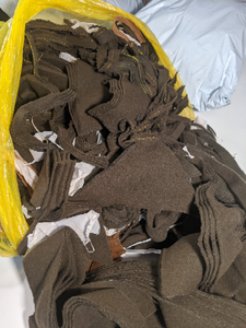 WeatherWool offers bags of tailoring remnants for the cost of shipping. Find a use for them!  They make great pillow stuffing, in my opinion --- Ralph