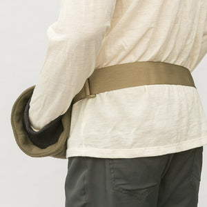WeatherWool Mouton Hand Muff Lined with Extremely plush and warm natural mouton (lamb's) pelt .. Nylon Belt come with Muff